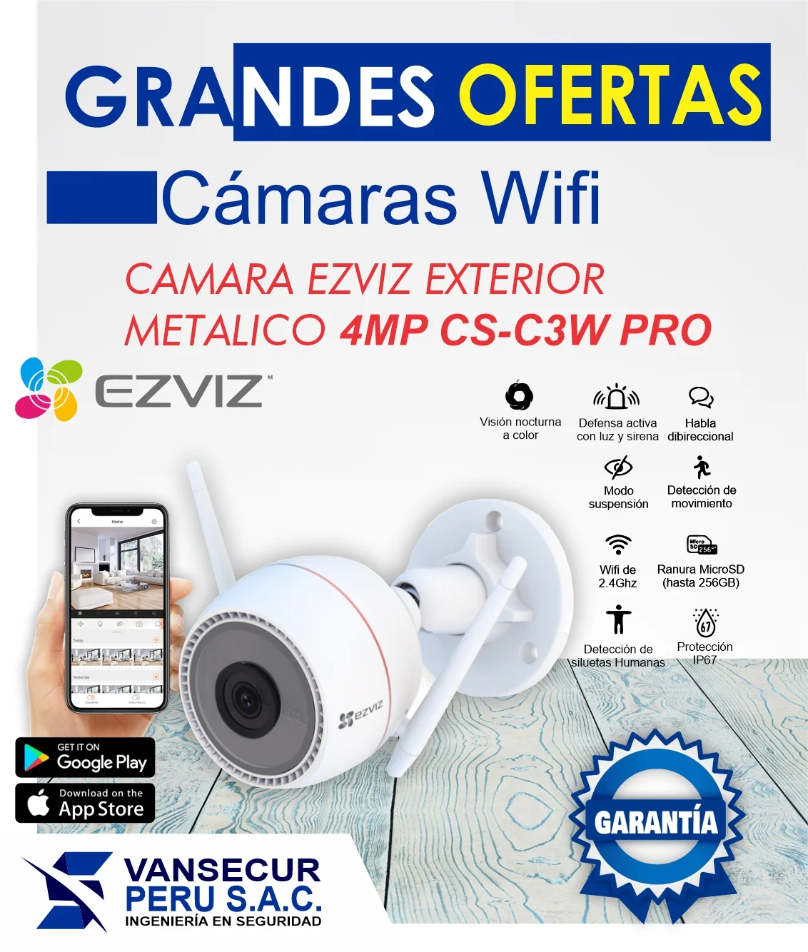 Cámara WiFi CS-C3W PRO